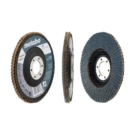 Metabo Flap Disc 4 1/2" Original Flapper 60 7/8 T29 Fiberglass 629406000